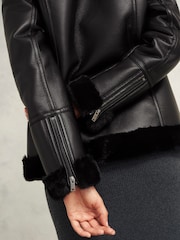 Hobbs Black Ali Biker Jacket - Image 3 of 4