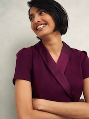 Hobbs Purple Amira Dress - Image 3 of 4