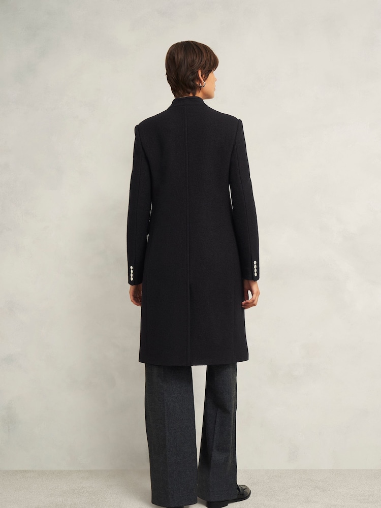 Hobbs Black Wilma Coat - Image 2 of 4 Hobbs Black Wilma Coat - Image 2 of 4