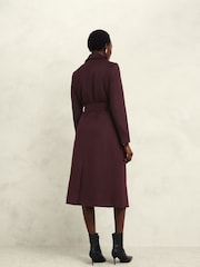 Hobbs Purple Petite Livia Wool Coat - Image 2 of 4