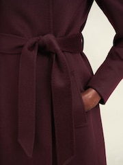 Hobbs Purple Petite Livia Wool Coat - Image 3 of 4