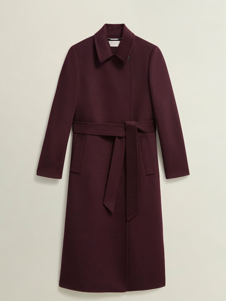 Hobbs Purple Petite Livia Wool Coat - Image 4 of 4