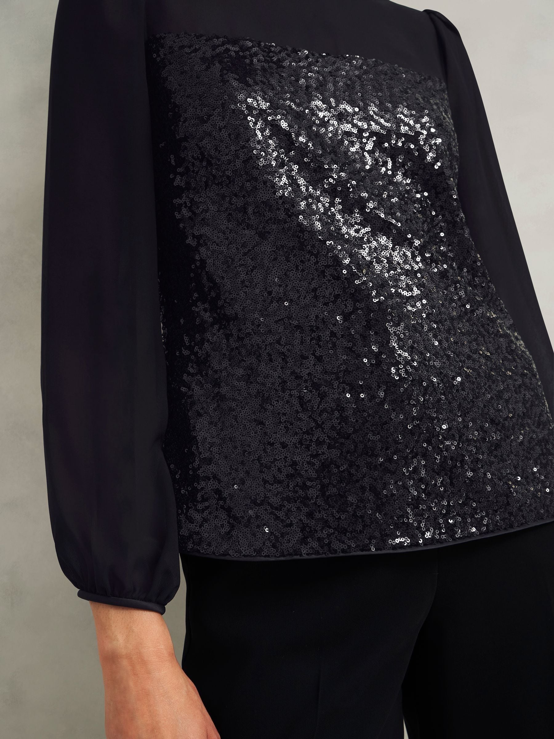 Buy Hobbs Black Zariah Top from Next USA