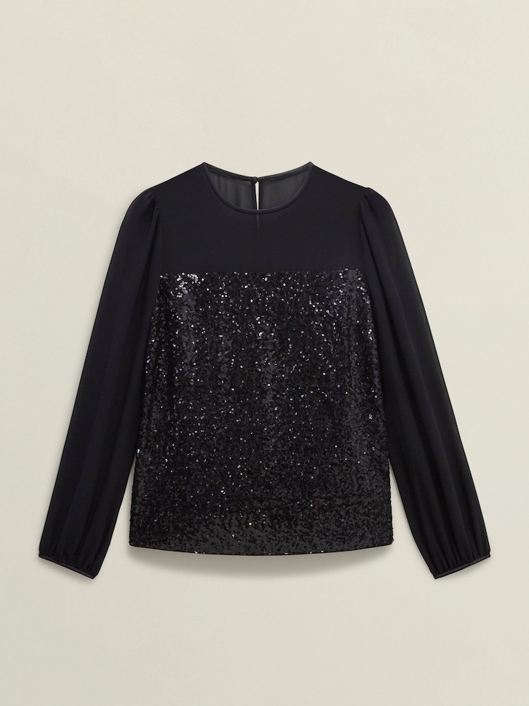 Hobbs Black Zariah Top - Image 4 of 4 Hobbs Black Zariah Top - Image 4 of 4