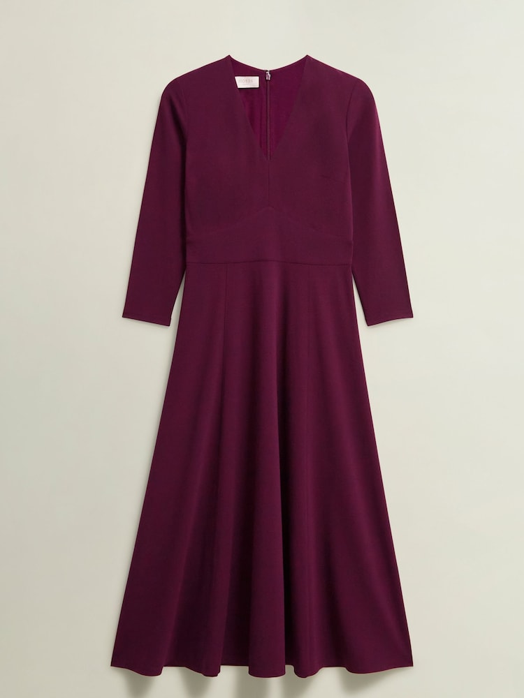 Hobbs Purple Petite Mirabel Dress - Image 4 of 4