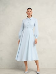 Hobbs Blue Petite Ayla Dress - Image 2 of 4