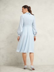 Hobbs Blue Petite Ayla Dress - Image 3 of 4