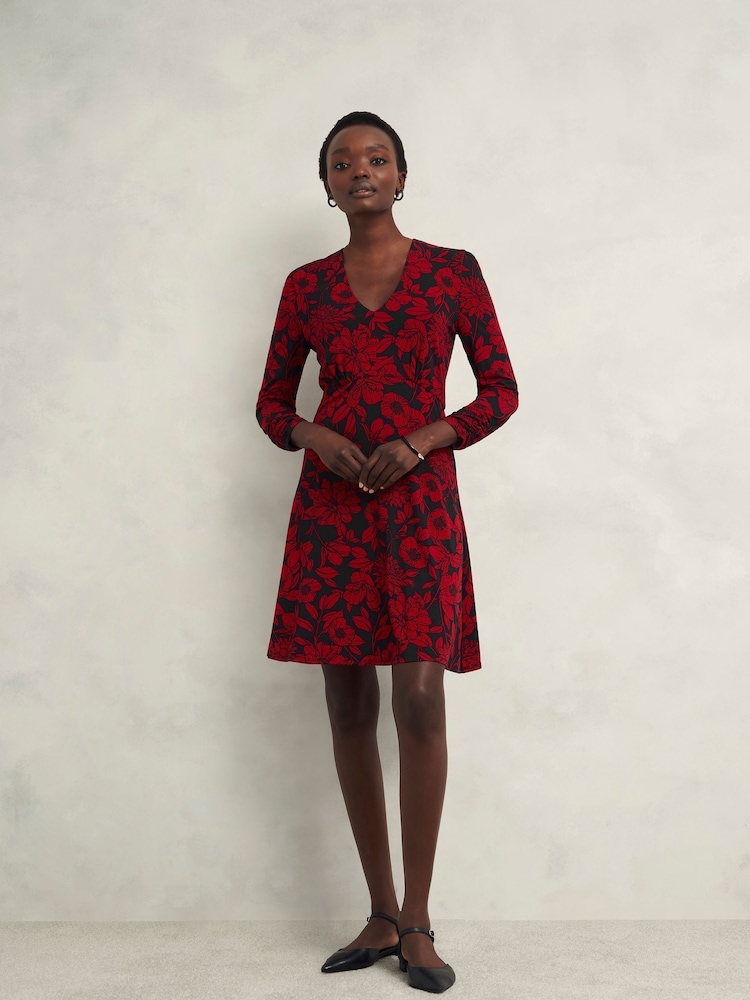 Hobbs Black Julietta Jersey Dress - Image 1 of 4