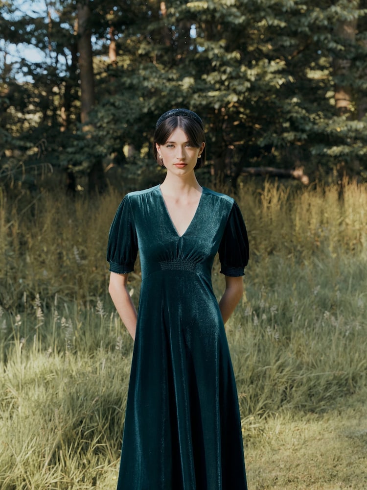 Hobbs Green Dormer Velvet Dress - Image 1 of 6 Hobbs Green Dormer Velvet Dress - Image 1 of 6