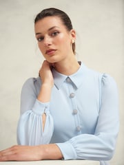 Hobbs Blue Ayla Dress - Image 3 of 4
