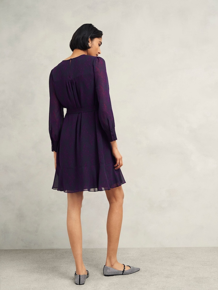 Hobbs Purple Frances Dress - Image 2 of 4