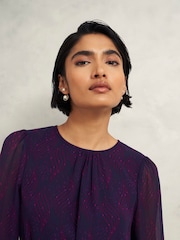 Hobbs Purple Frances Dress - Image 3 of 4