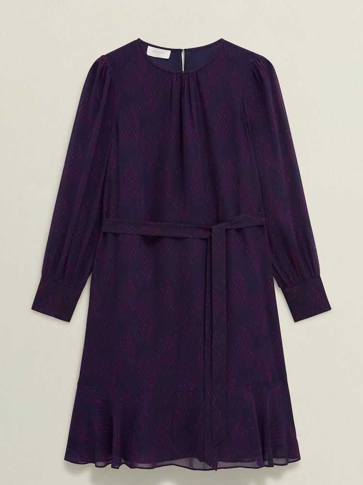 Hobbs Purple Frances Dress - Image 4 of 4