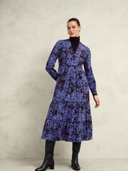 Hobbs Blue Tillie Dress - Image 1 of 4