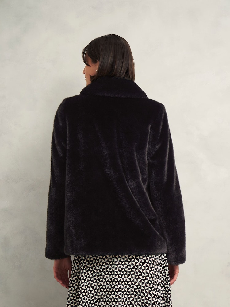 Hobbs Black Dania Coat - Image 2 of 4 Hobbs Black Dania Coat - Image 2 of 4