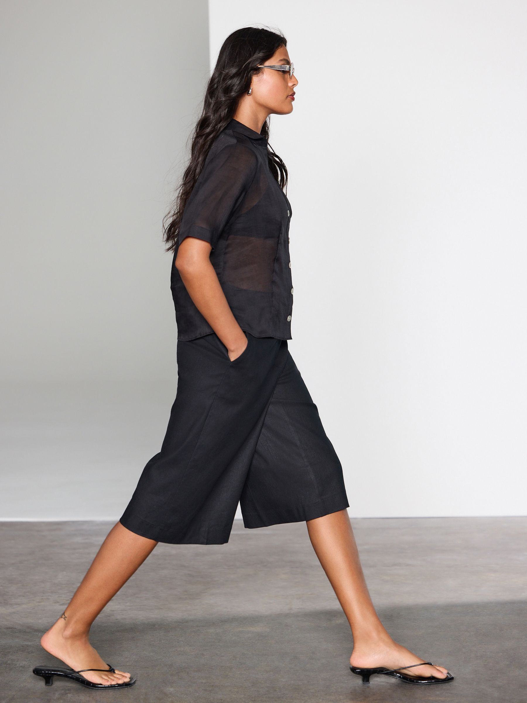 Buy Black Sheer Short Sleeve Shirt from Next USA