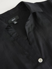 Black Sheer Short Sleeve Shirt - Image 7 of 8