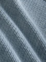 Blue Long Sleeve Corduroy Shacket - Image 9 of 9