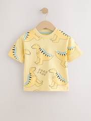 Yellow Short Sleeve All-Over Print T-Shirt (3mths-7yrs) - Image 1 of 4