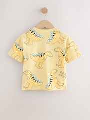 Yellow Short Sleeve All-Over Print T-Shirt (3mths-7yrs) - Image 2 of 4