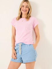 FatFace Ivy Light Pink T-Shirt - Image 1 of 5
