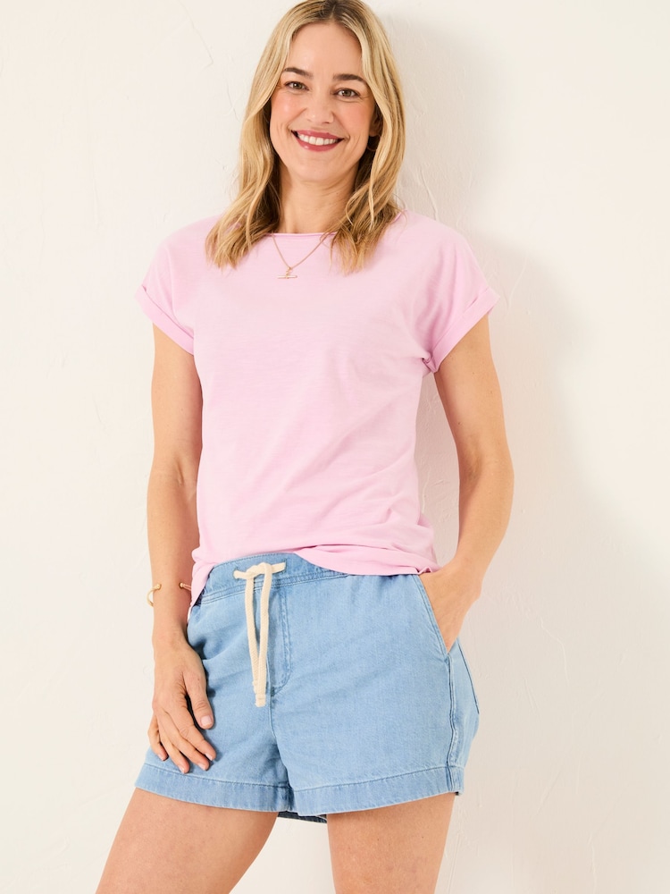 FatFace Ivy Light Pink T-Shirt - Image 1 of 5
