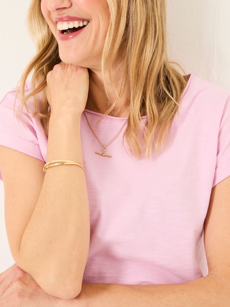 FatFace Ivy Light Pink T-Shirt - Image 4 of 5