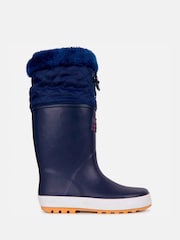 Muddy Puddles Blue Fleece Lined Puddleflex Wellies - Image 3 of 6