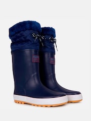 Muddy Puddles Blue Fleece Lined Puddleflex Wellies - Image 4 of 6