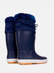 Muddy Puddles Blue Fleece Lined Puddleflex Wellies - Image 5 of 6
