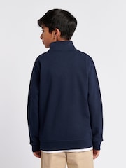 U.S. Polo Assn. Blue Boys Double Horsemen ¼ Zip Sweatshirt - Image 2 of 8