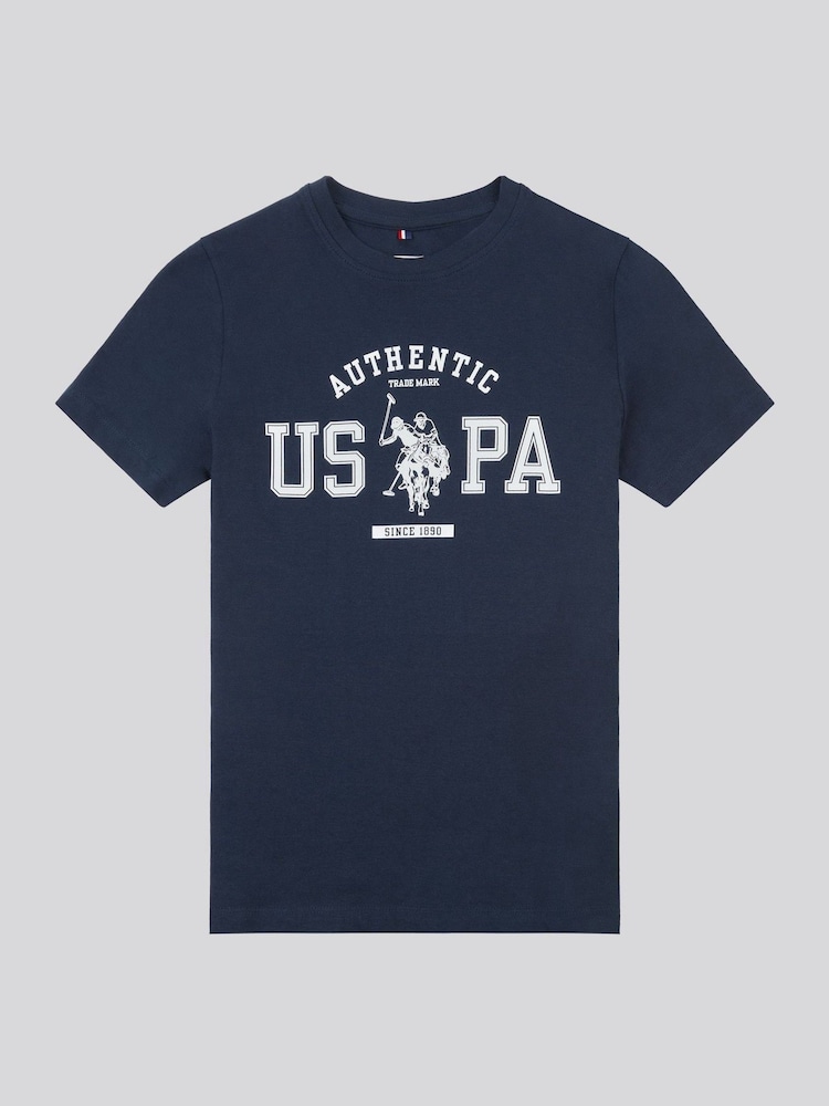 U.S. Polo Assn. Blue Boys 100% Cotton Authentic Graphic T-Shirt - Image 5 of 7
