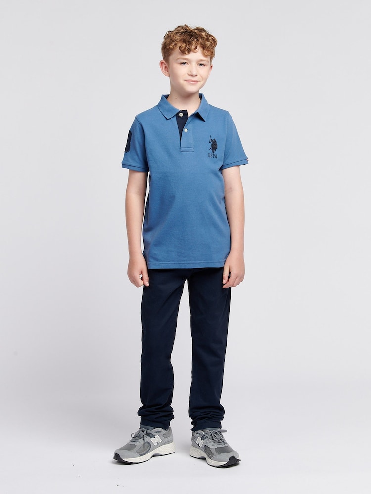 U.S. Polo Assn. Blue Light Player 3 Polo Shirt - Image 3 of 9
