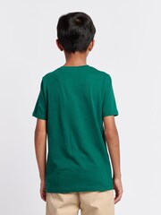 U.S. Polo Assn. Green Boys 100% Cotton Crest Graphic T-Shirt - Image 2 of 7