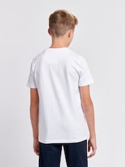 U.S. Polo Assn White U.S. Polo Assn. Boys Blue Signature Arch Print 100% Cotton T-Shirt - Image 2 of 7