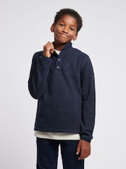 U.S. Polo Assn. Blue Boys Double Horsemen Polar Fleece Top - Image 1 of 4