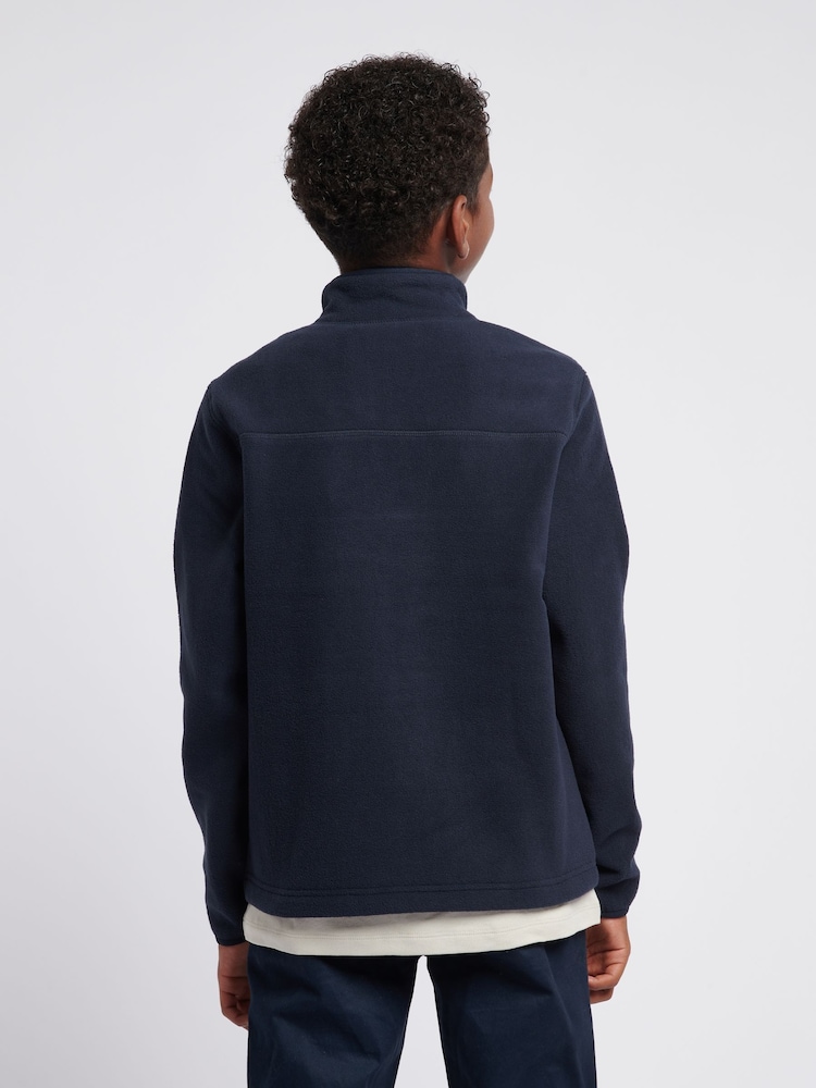 U.S. Polo Assn. Blue Boys Double Horsemen Polar Fleece Top - Image 2 of 4