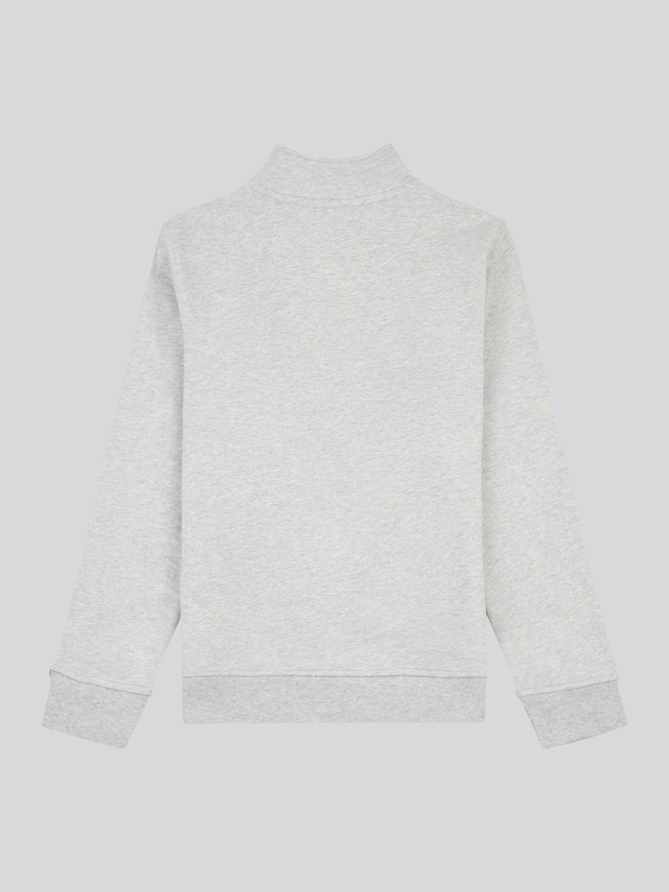 U.S. Polo Assn. Grey Boys Double Horsemen ¼ Zip Sweatshirt - Image 6 of 8