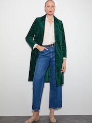 Monsoon Blue Amalia Velvet Coat - Image 1 of 5