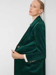 Monsoon Blue Amalia Velvet Coat - Image 4 of 5