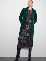Monsoon Blue Amalia Velvet Coat - Image 5 of 5