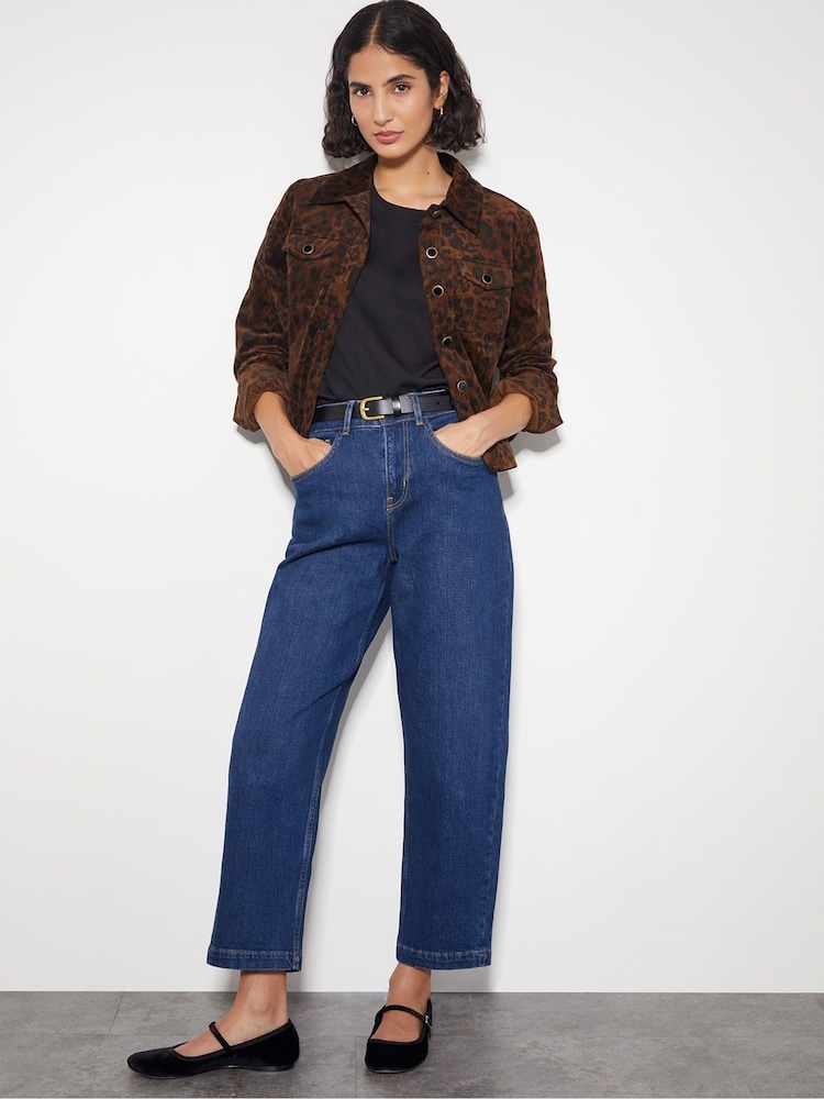 Monsoon Blue Betty High Waist Barrel Jeans - Image 1 of 4