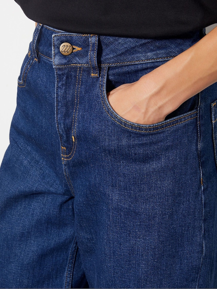 Monsoon Blue Betty High Waist Barrel Jeans - Image 4 of 4