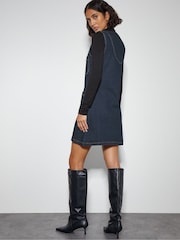 Monsoon Blue Pia Denim Pinafore Mini Dress - Image 4 of 4