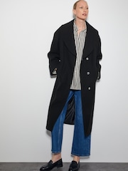 Monsoon Black Carrie Shawl Coat - Image 1 of 5
