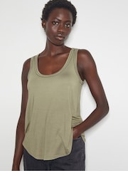 Monsoon Green Jess Jersey Cami Top - Image 1 of 3