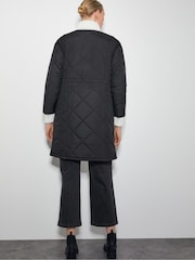 Monsoon Black Zaira Quilted Puffer Coat - Image 3 of 4