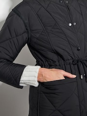 Monsoon Black Zaira Quilted Puffer Coat - Image 4 of 4