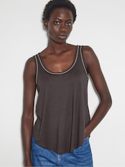Monsoon Grey Jess Jersey Cami Top - Image 1 of 3