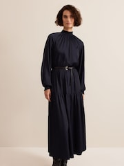 Phase Eight Blue Ornella Dress - Image 6 of 10
